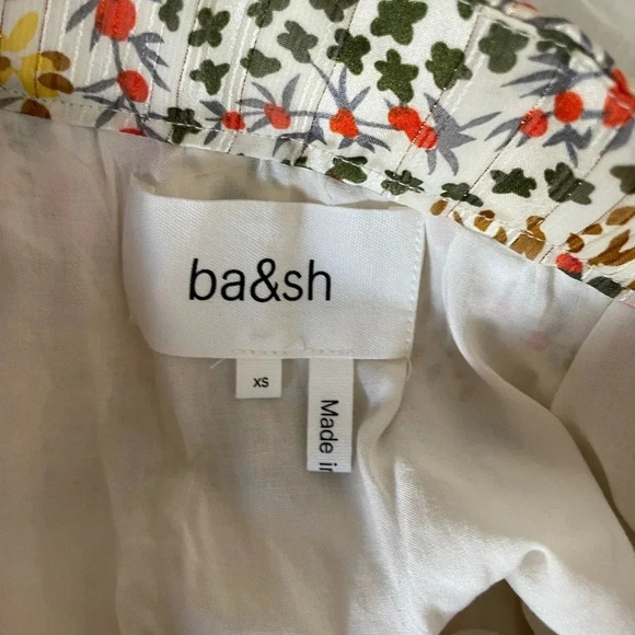 Ba&sh jupe hall floral satin asymmetrical midi skirt - Picture 6 of 12